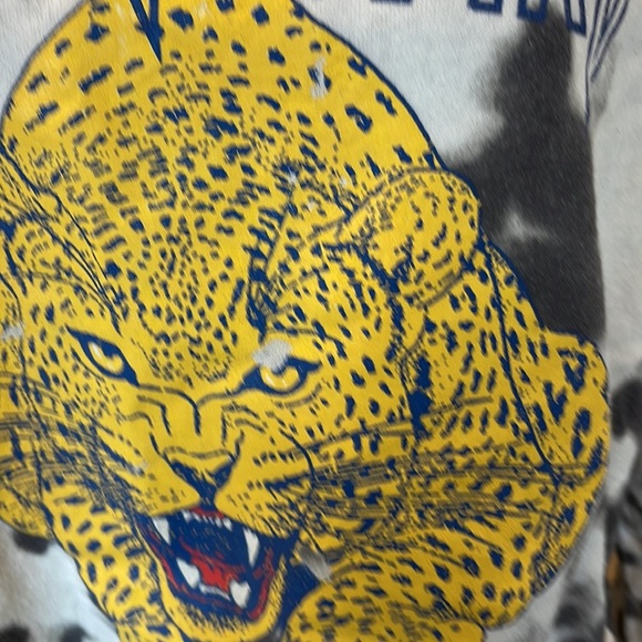 Def Leppard Grey & White Tie Dye Graphic Print Sweatshirt - Picture 5 of 7